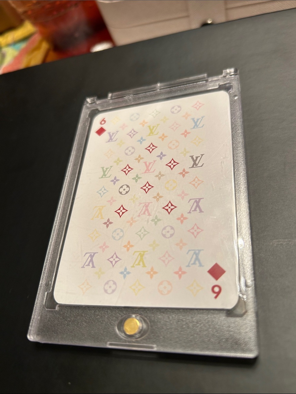 Louis Vuitton Murakami Monogram Playing Card — Number Six (6)